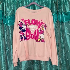 Disney Pink Minnie Mouse and Daisy Sweatshirt